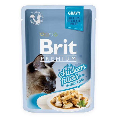 BRIT PREMIUM Fileti u umaku s piletinom, 85 g