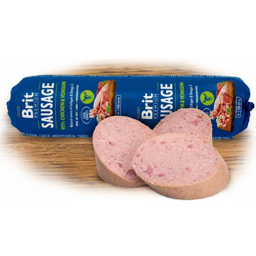 BRIT PREMIUM Kobasica s piletinom i divljaci, 800g