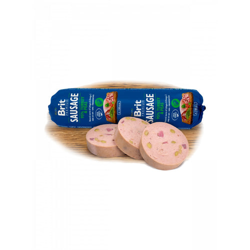 BRIT PREMIUM Kobasica s puretinom i graskom, 800g