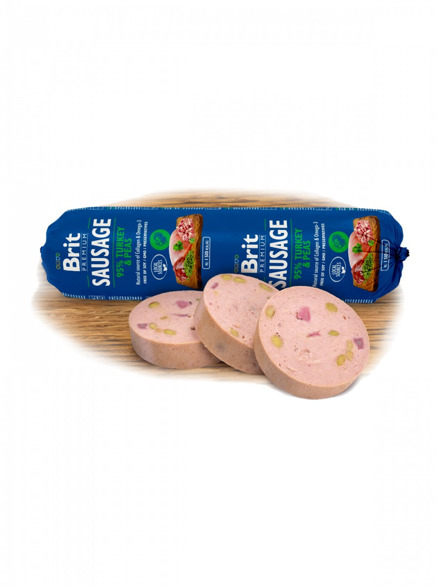 BRIT PREMIUM Kobasica s puretinom i graskom, 800g