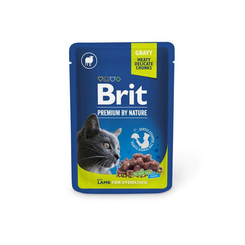 BRIT PREMIUM Komadici u umaku Sterilised, s janjetinom, 100g