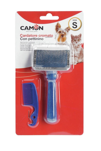 CAMON Cetka Slicker, kromirana, s cesljicem i drvenom drskom