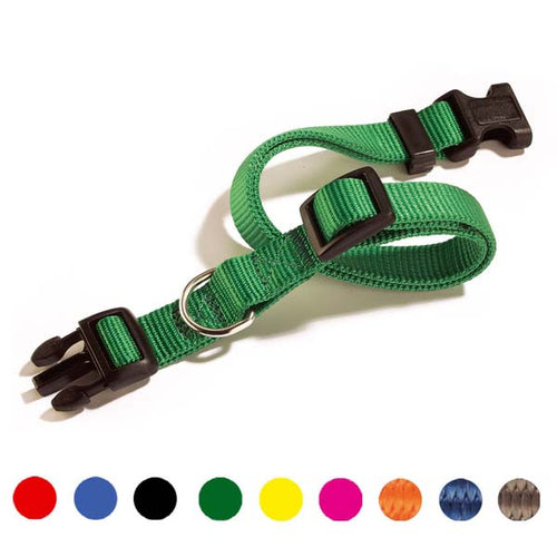 CAMON CLERANCE Ogrlica klik Nylon, 12 mm, podesiva duljina: 20-25 cm, crvena