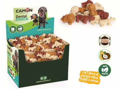 CAMON Dental Jungle Vege, 100% biljne zvakalice za pse, mix okusa