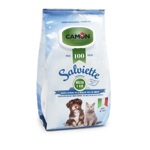 CAMON Higijenske maramice Aloe Vera s mirisom mosusa, 100kom, 30x17cm
