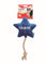 CAMON Igračka za pse Zvijezda Party, s konopom, zvučna, 30cm