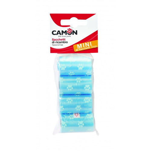 CAMON Mini vrecice za izmet, 4role*10vrecica, razne boje