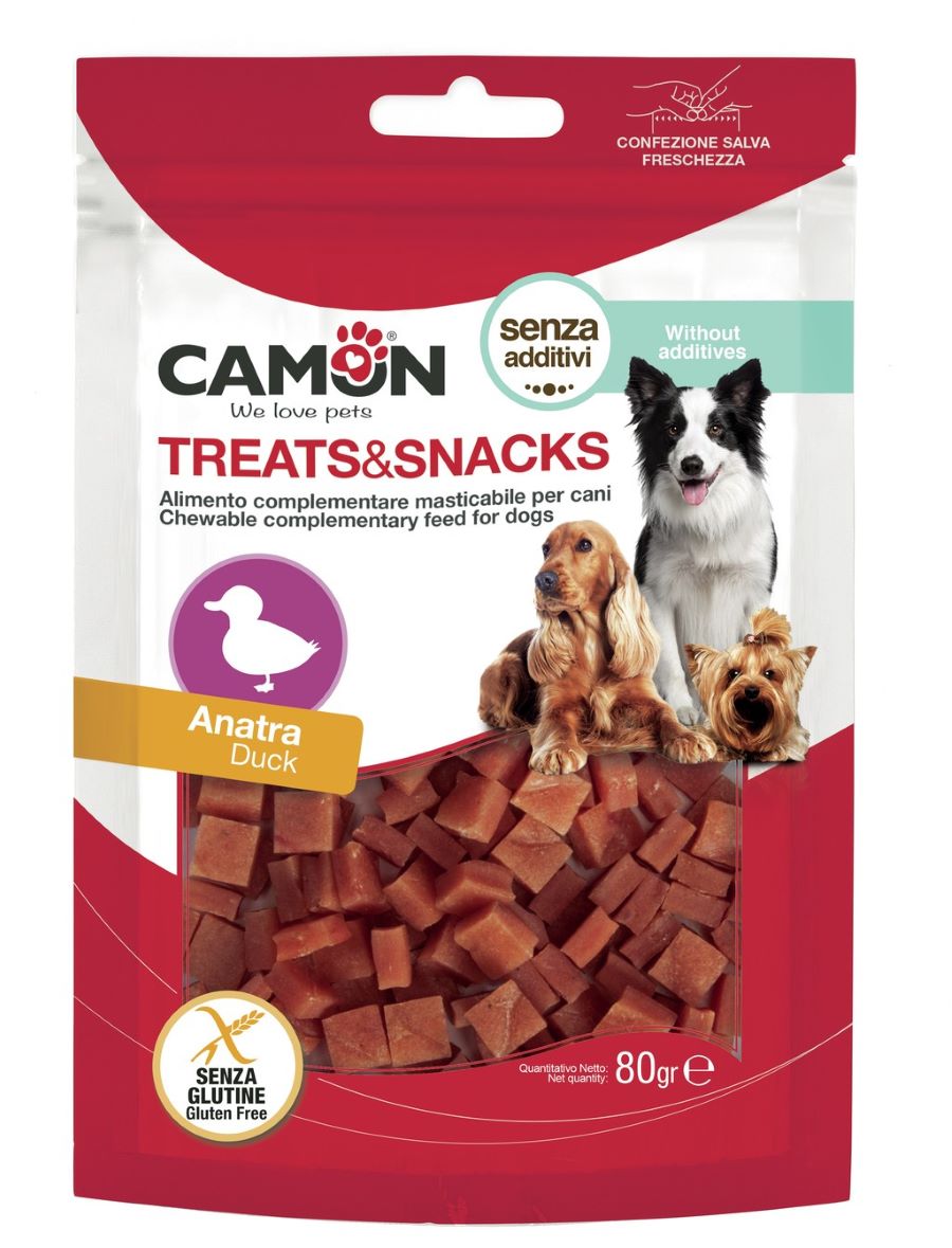 CAMON Treats&Snacks, kockice pacetine, poslastica za pse, 80g