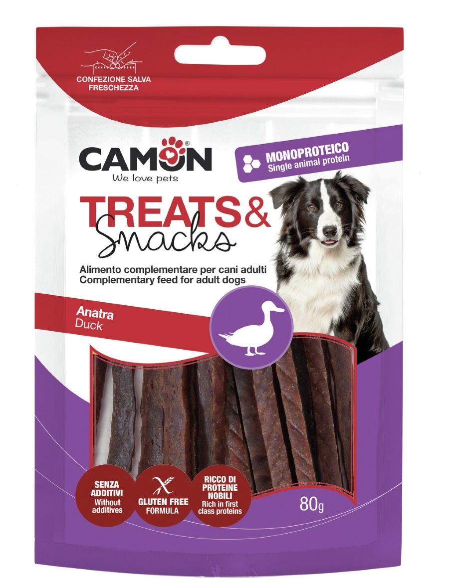 CAMON Treats&Snacks, stapici s pacetinom, poslastica za pse, 80g