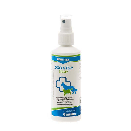 CANINA Dog Stop sprej neutralizira miris zenke u tjeranju, 100ml