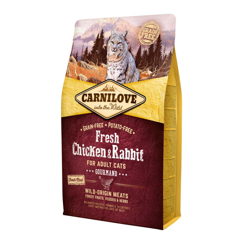 CARNILOVE Fresh Piletina i kunicevina, Gourmand, bez zitarica