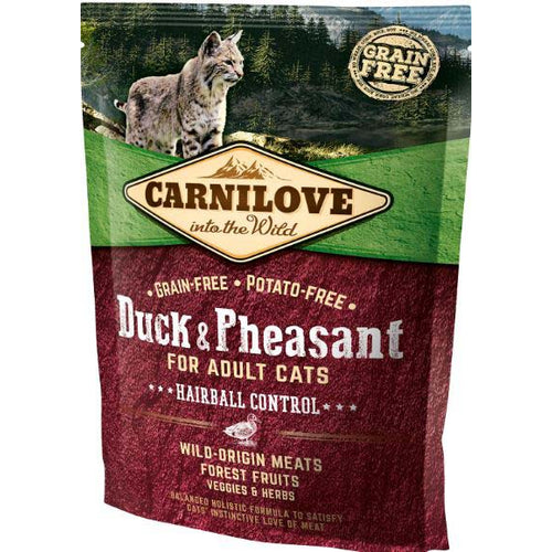 CARNILOVE Hairball, Pacetina i fazan, bez zitarica