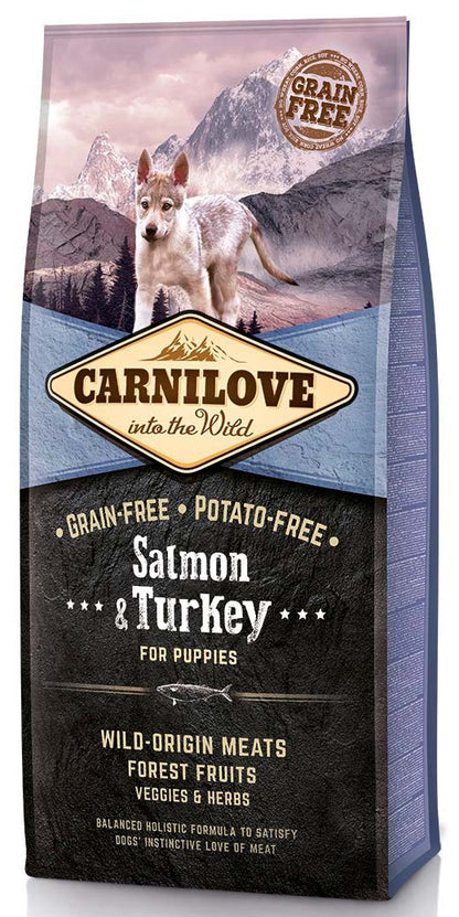 CARNILOVE PUPPY, Losos i puretina, bez zitarica