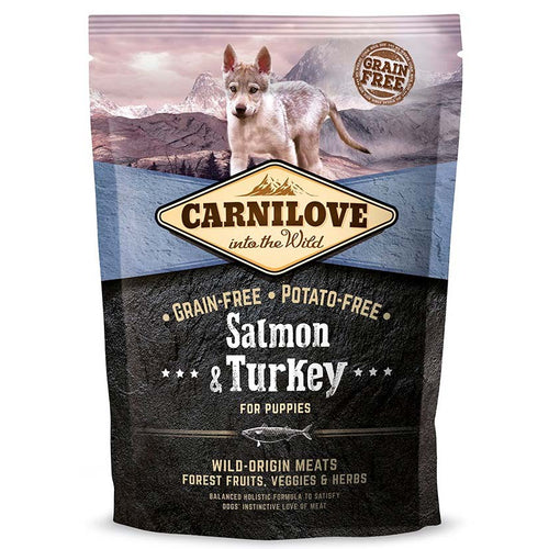CARNILOVE PUPPY, Losos i puretina, bez zitarica, 1,5kg