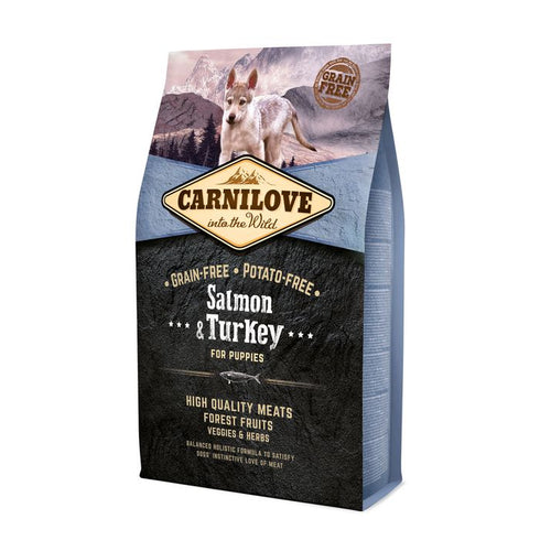 CARNILOVE PUPPY, Losos i puretina, bez zitarica, 4kg