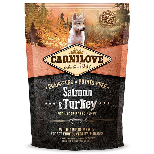 CARNILOVE PUPPY Large, Losos i puretina, bez zitarica, 1,5kg