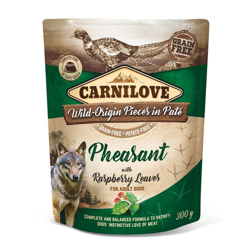 CARNILOVE Wild Origin, pasteta, meso fazana s liscem maline, bez zitarica, 300g 