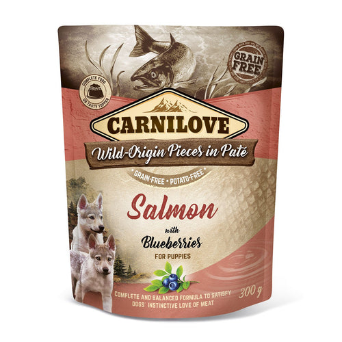 CARNILOVE Wild Origin, PUPPY, pasteta, losos s borovnicom, bez zitarica, 300g  