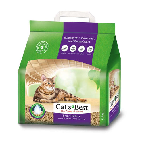 CAT'S BEST Smart Pellets, grudajuci biljni pijesak za macke, bezmirisni, 10l