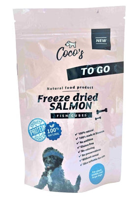 COCO'S Liofilizirani snack, Losos, riblje kocke, poslastica za pse, 50g