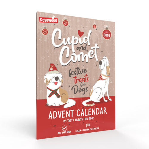 CUPID&COMET OUTLET Adventski kalendar za pse, poslastice s rogacem, 70g