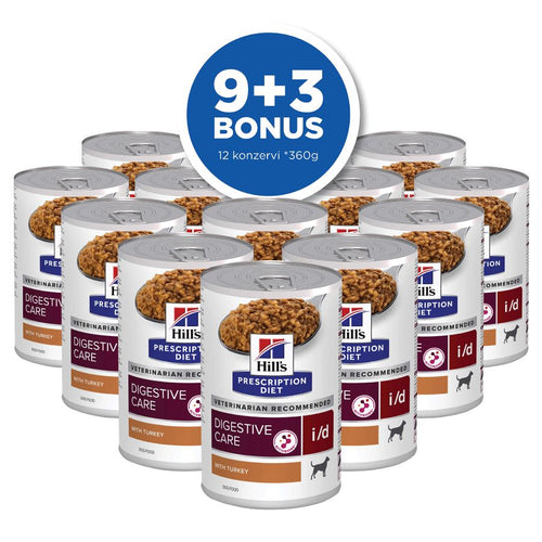Hill's PD i/d Dig.Care, kof gastrointestinalnih poremecaja, 360g, 9+3 BONUS