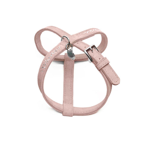 DA VINCI CLERANCE Suede orma, prirodna koza, Swarowski, 55-61cm, pink
