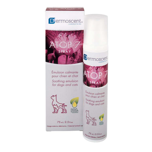 DERMOSCENT Atop 7 Spray emulzija - upale koze i prekomjern cesanja pasa 75ml