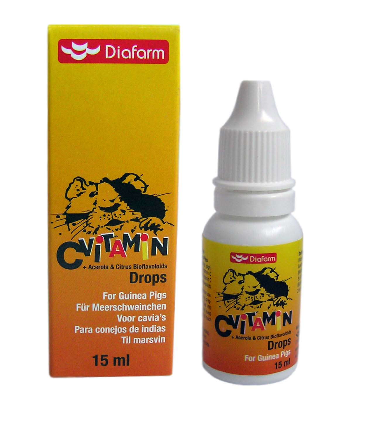 DIAFARM Vitamin C kapi za zamorcice, 15ml