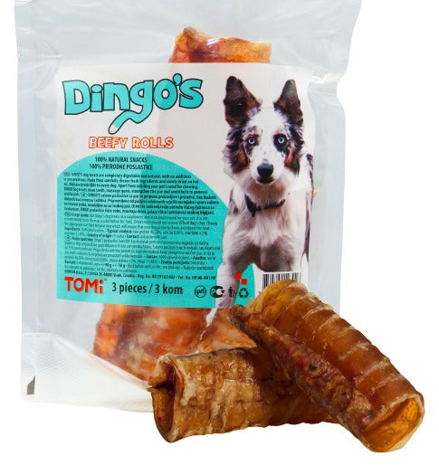 DINGO's Beffy Rolls, goveđi grkljani 90g, 3kom