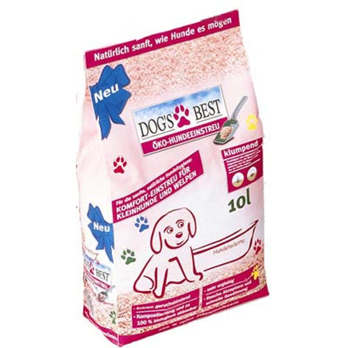 DOG'S BEST, grudajuci biljni pijesak za pse, bezmirisni, 10l