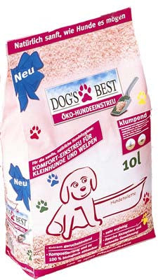 DOG'S BEST Pijesak za pse, drv. peleti, grudajuci, 4,3 kg (10L)