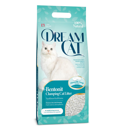DREAM CAT Marseille Soap, grudajuci mineralni pijesak za macke, mirisni, 5l