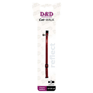 EBI D&DOgrlica za mace Catwalk Classic, 18-30cm, crvena