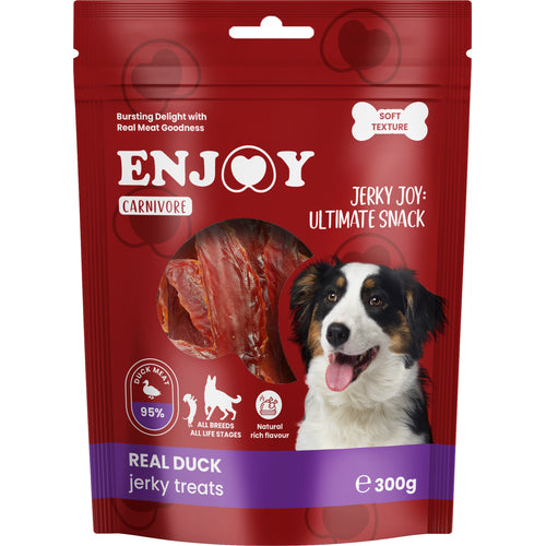 ENJOY Carnivore Jerky, susena pacetina, poslastica za pse, 300g