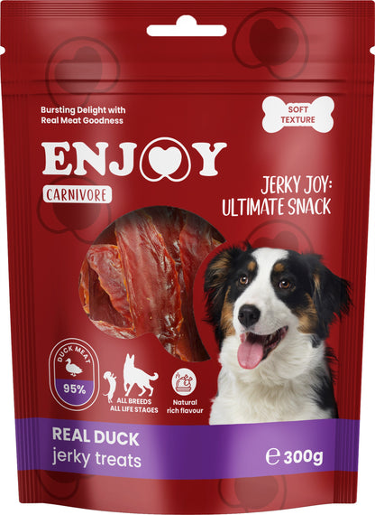 ENJOY Carnivore Jerky, susena pacetina, poslastica za pse, 300g