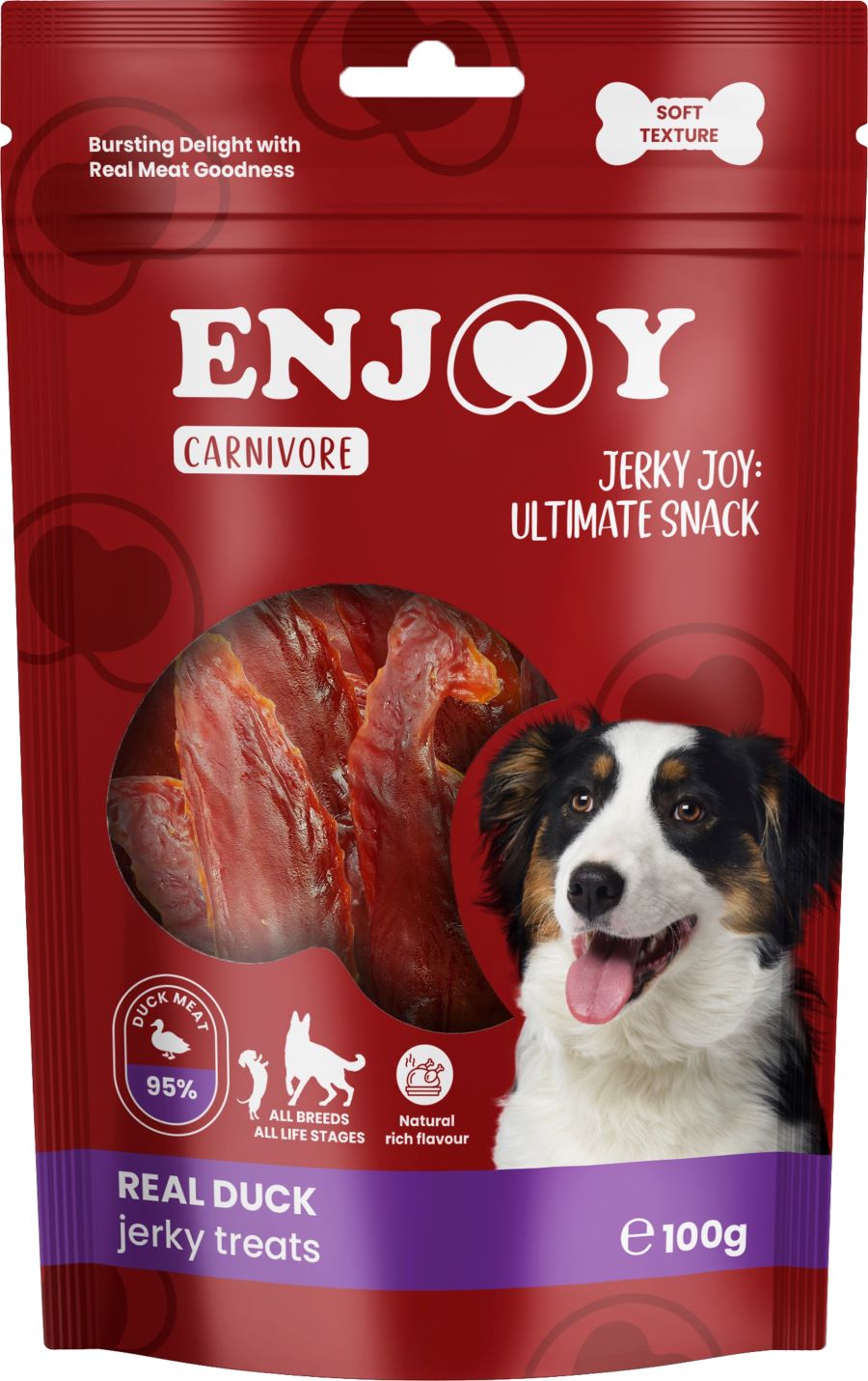 ENJOY Carnivore Jerky, susena pacetina, poslastica za pse