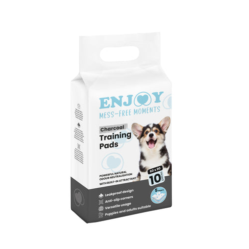 ENJOY Puppy Pads, upijajuce higijenske prostirke s aktivnim uglj. 60x90, 10kom
