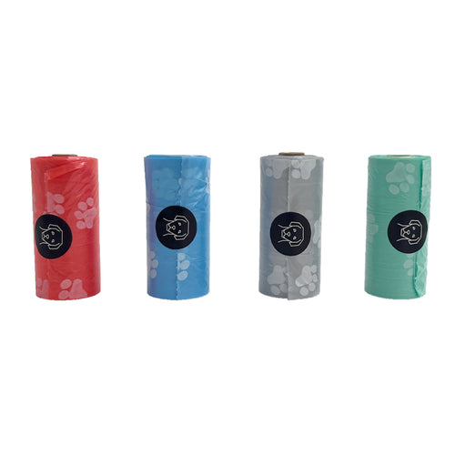 ENJOY Vrecice za izmet PawPrint, 1 rola x 20 vrecica, razne boje
