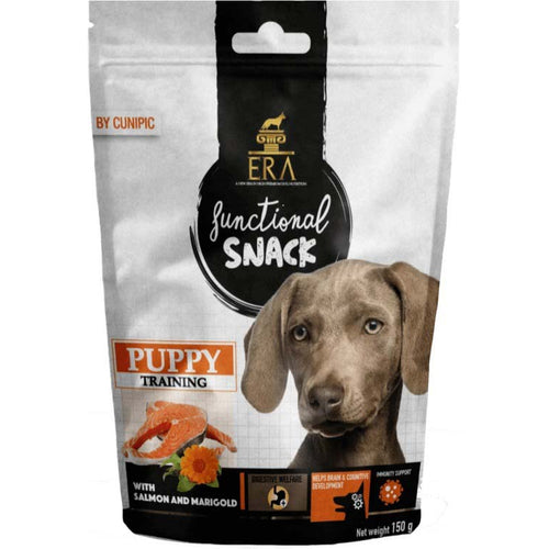 ERA PUPPY Training, poslastica  s lososom i nevenom, 150g