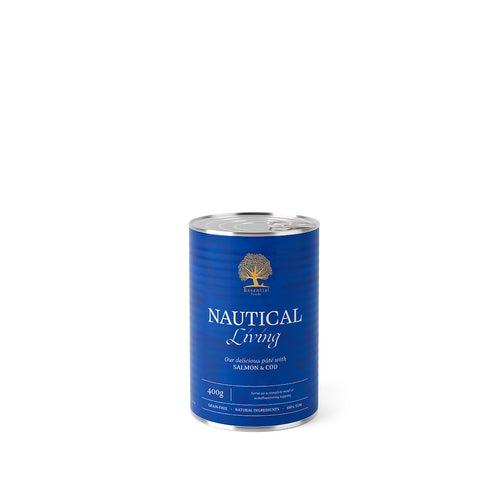 ESSENTIAL NAUTICAL LIVING PATE, bez zitarica, losos i bakalar, 400 g 