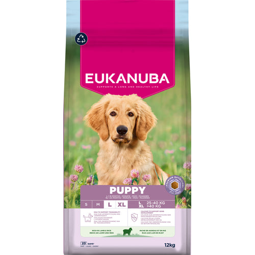 EUKANUBA LC PUPPY&JR L, Janjetina s rizom 12kg