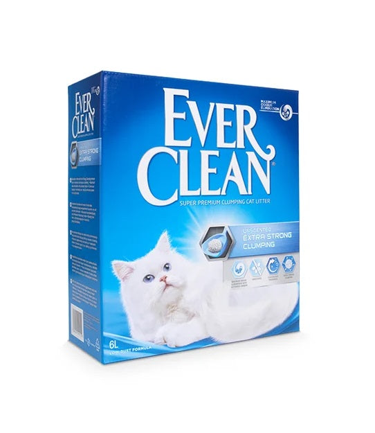 EVER CLEAN Extra Strong, grudajuci mineralni pijesak za macke, bezmirisni