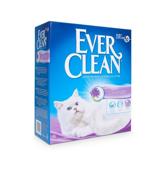 EVER CLEAN Lavander, grudajuci mineralni pijesak za macke, mirisni