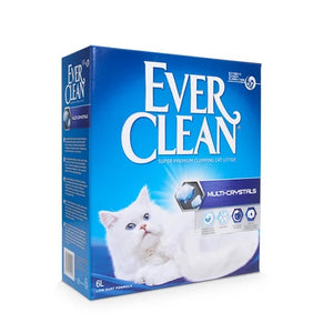EVER CLEAN Multi Crystals, grudajuci mineralni pijesak za macke, bezmirisni, 6l