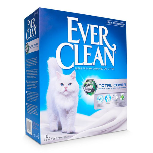 EVER CLEAN Total Cover, grudajuci mineralni pijesak za macke, bezmirisni, 10l