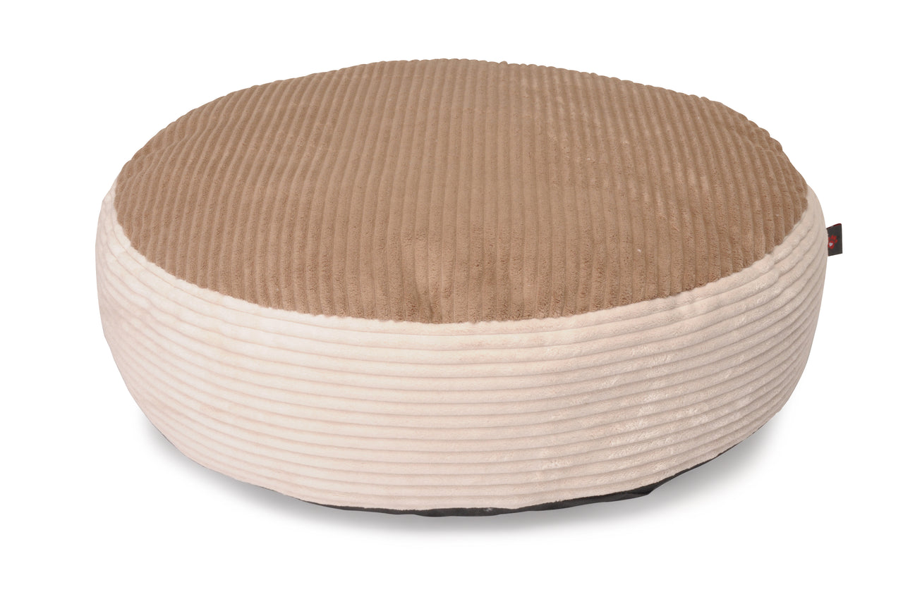 FABOTEX Jastuk Pouf Velvet Cream bez, 65cm x h16cm