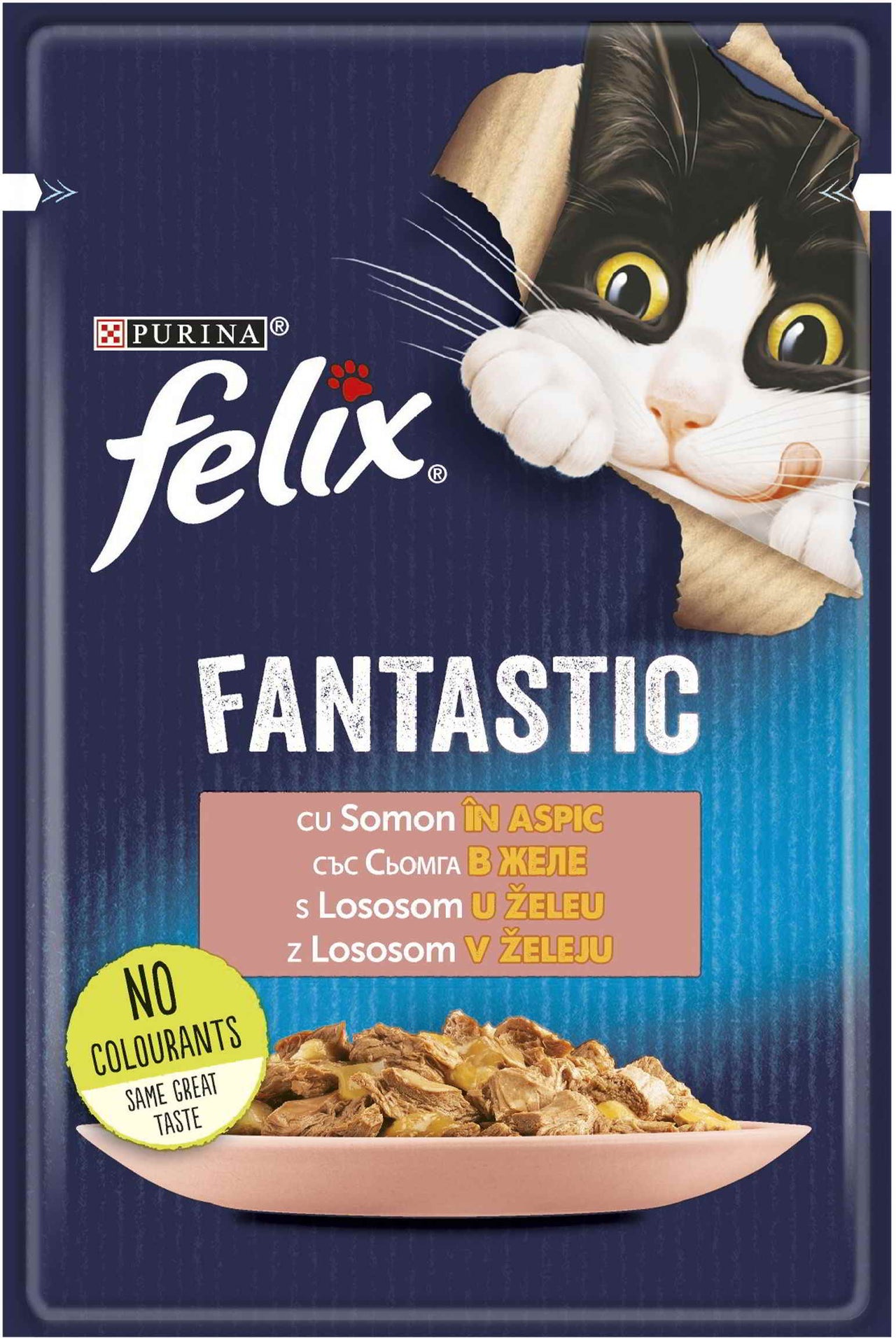 FELIX Fantastic, s lososom u zeleu,  85g