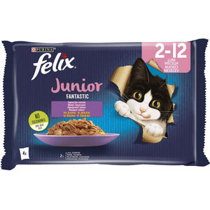 FELIX Fantastic JUNIOR, mix, multipack 4x85g