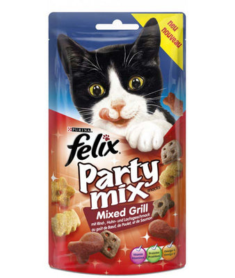 FELIX Party Mix Grill, poslastica s okusom govedine, piletine i lososa, 60g